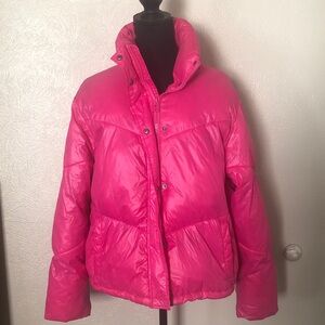 Wild Fable Bright Pink Puffer Jacket